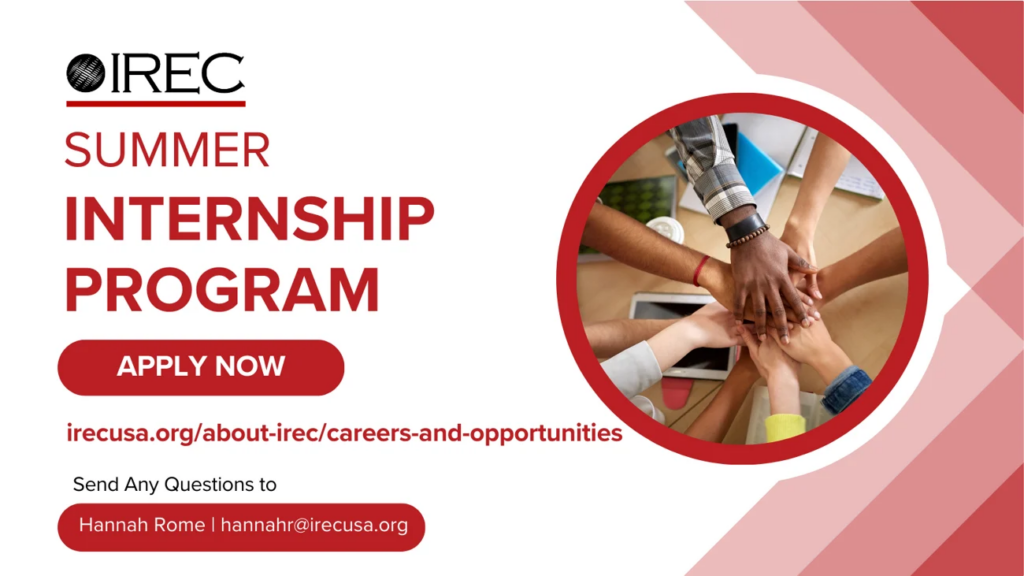 Applications Being Accepted for IREC Summer 2024 Internships Green