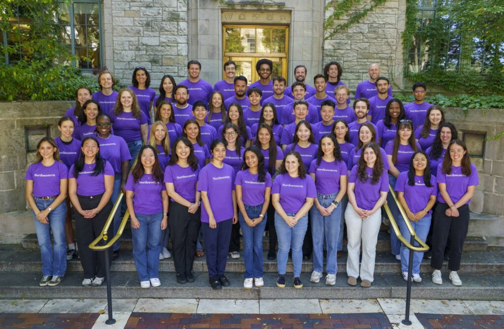 Members of the 2025-2026 cohort of Northwestern's MSES Program